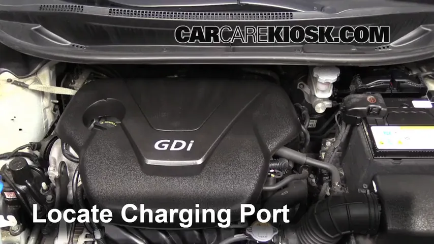 2012 Kia Rio5 LX 1.6L 4 Cyl. Air Conditioner Recharge Freon